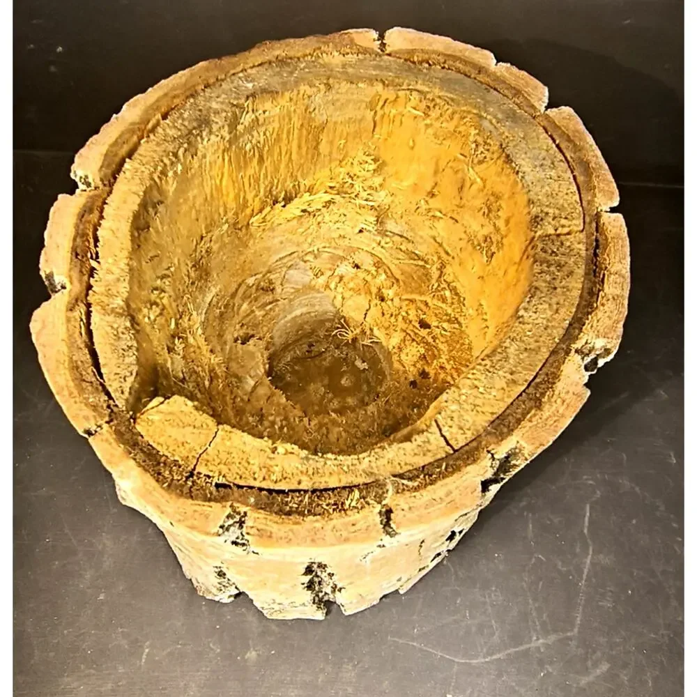 1826.  Birch Artisanal Planter Candle Holder Wedding Decor
